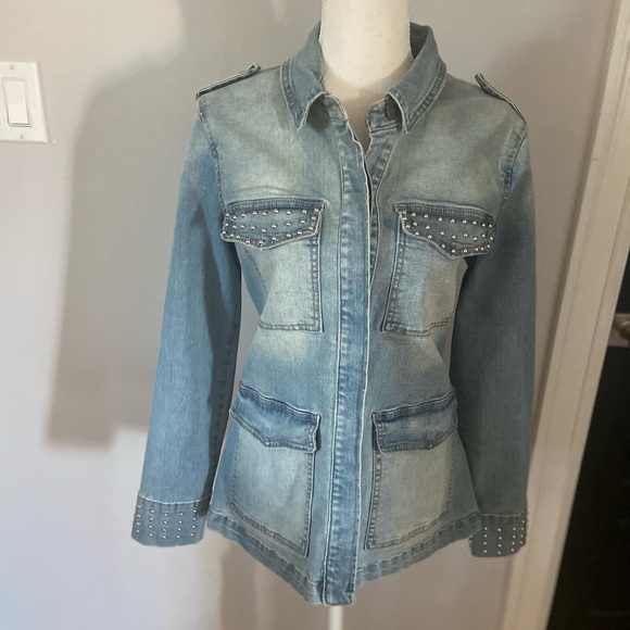 ESQUALO Jackets & Blazers - ESQUALO distressed denim jacket